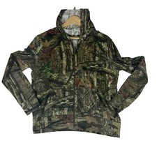 Mossy Oak Break Up Infinity Hunting Jacket Coat Hooded Youth Size L 12-14