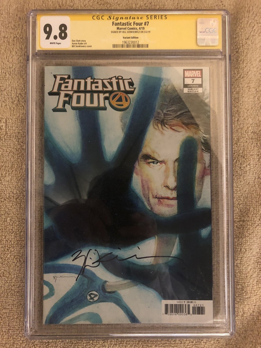 Fantastic Four 7 CGC SS 9.8 Bill Sienkiewicz Variant 4/19