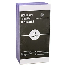 3.5x7.25 Ticket Toploaders Holders Sports Events, Stubs, Concerts 3x7 Sleeves