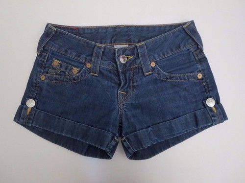True Religion Womens Jess Denim Shorts 