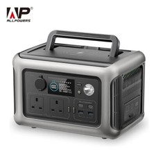 ALLPOWERS 600W Portable Power Station 299Wh LiFePO4 Battery Solar Generator