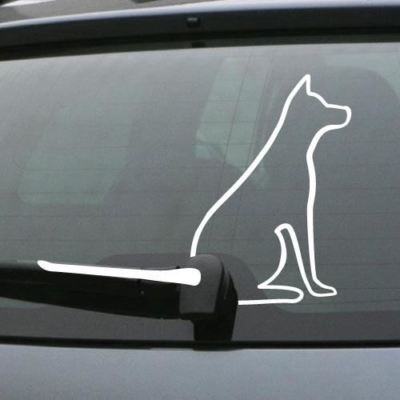 DOG WAGGING TAIL REAR WIPER Sticker | eBay