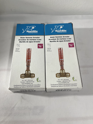 #ad #ad TWO SHARK BITE PLUMBING SOLUTIONS Water Hammer Arrestor 1 2quot; 22630LF X2 $21.99
