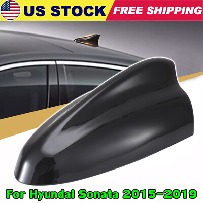 GPS Black Shark Fin Antenna Cover Signal AM/FM Aerial For Hyundai Sonata 2015-19