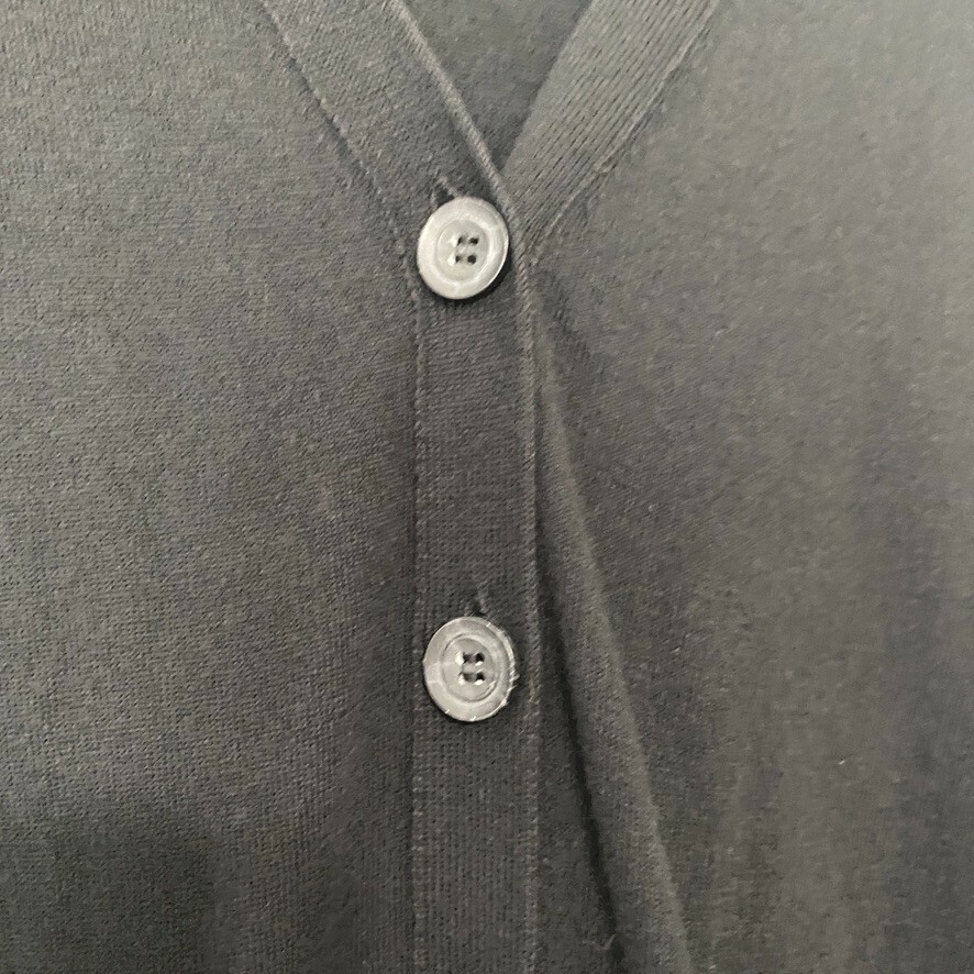 HALOGEN Women's Buttoned Cardigan Solid Black Lon… - image 6