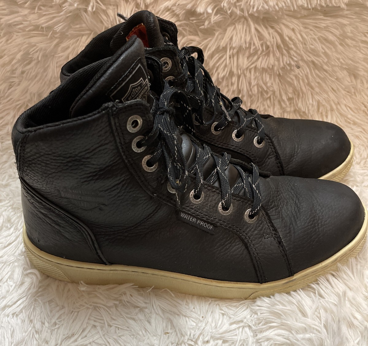 Harley-Davidson Men\'s Midland Black WP Motorcycle Boots D96165 Sz 9M Harley-Davidson Men main image 2
