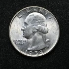1953-S Washington Silver Quarter BU+ (bb16713)