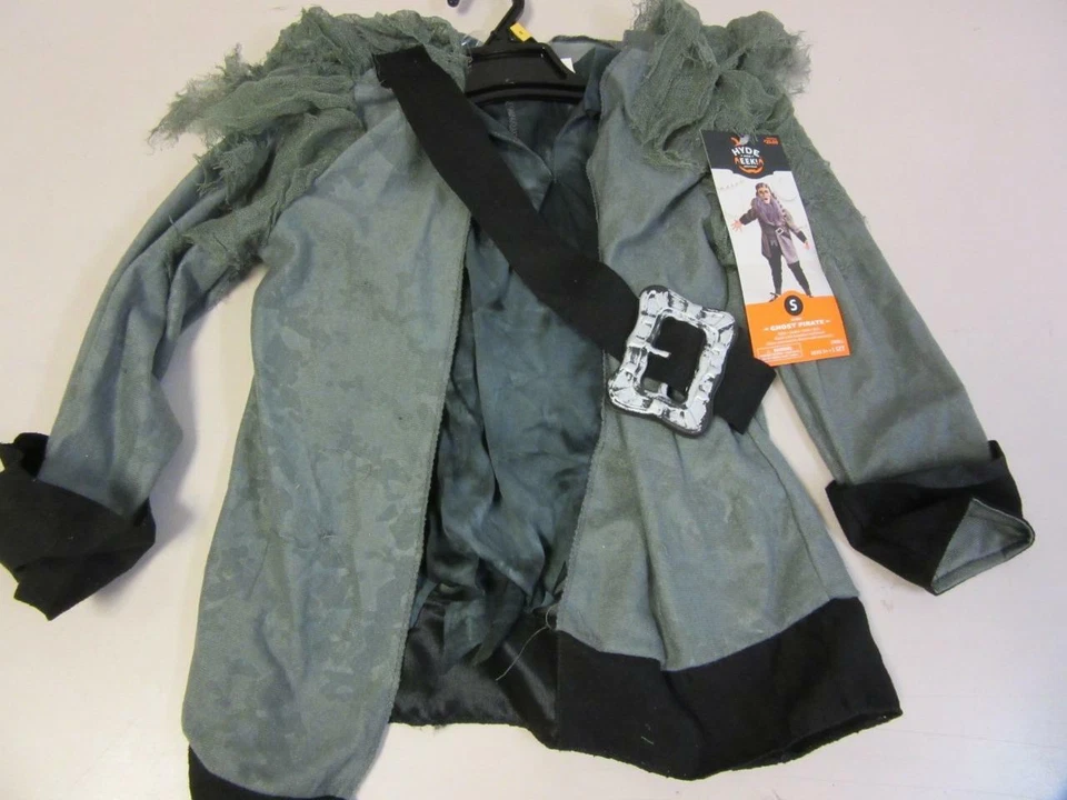 Disfraz de Halloween pirata fantasma para niños chaqueta camisa máscara Hyde and Eek talla mediana Foto 3 de 4