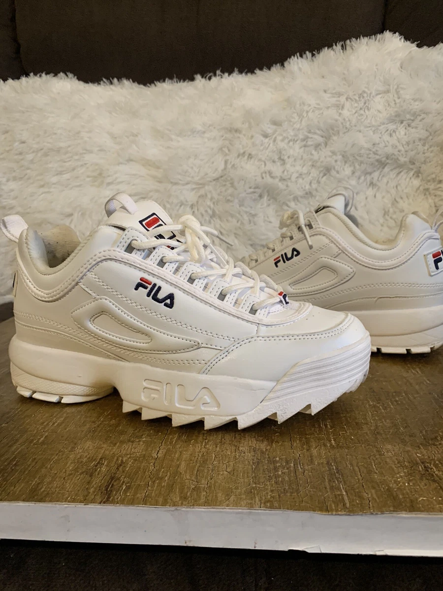 Fila Disruptor 2 White Navy Red (Women's)