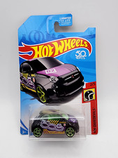 2018 Hot Wheels FRR83 HW Daredevils 2/5 FIAT 500 Black Purple FACTORY SEALED