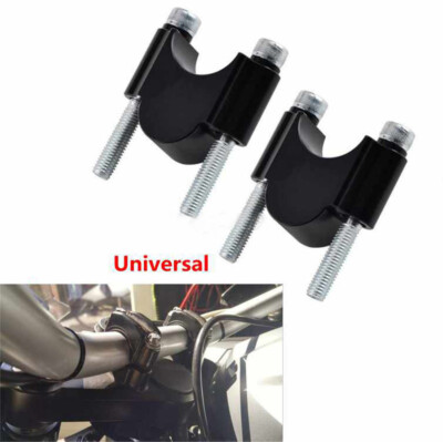 Universal Motorcycle CNC 7/8'' Handlebar Riser Kit For Honda ATV Scooter Kawasaki