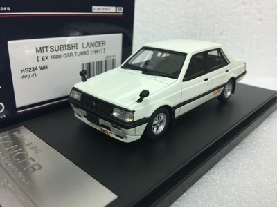1 43 Hi Story Hs234wh 1981 Mitsubishi Lancer Ex 1800 Gsr Turbo Model Car White Ebay