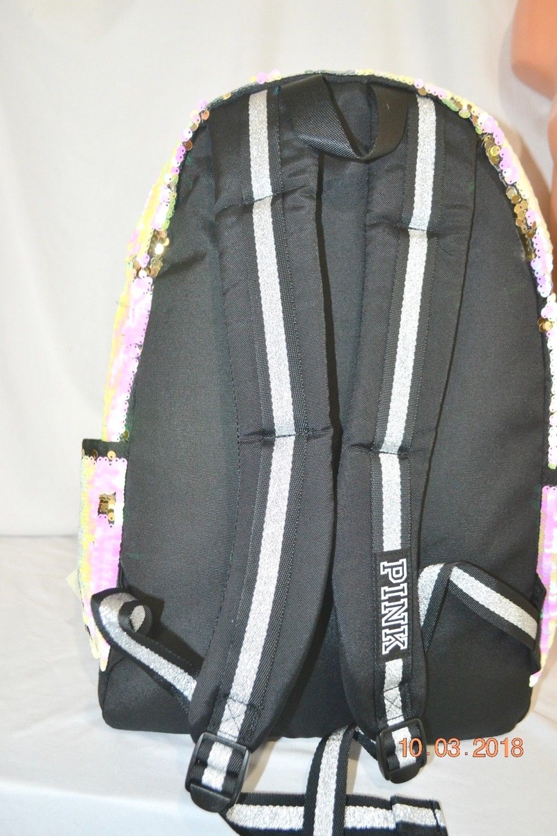 Victoria's Secret キラキラリュック Victorias Secret FLIP SEQUINS BLING Campus Backpack School