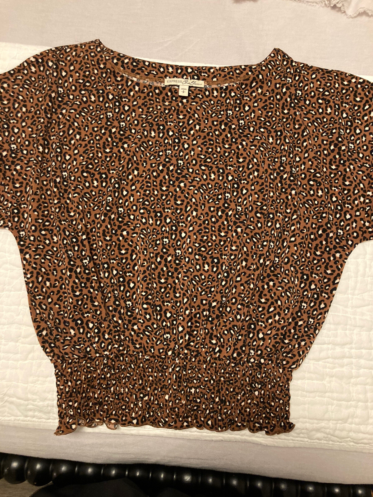 express leopard print blouse