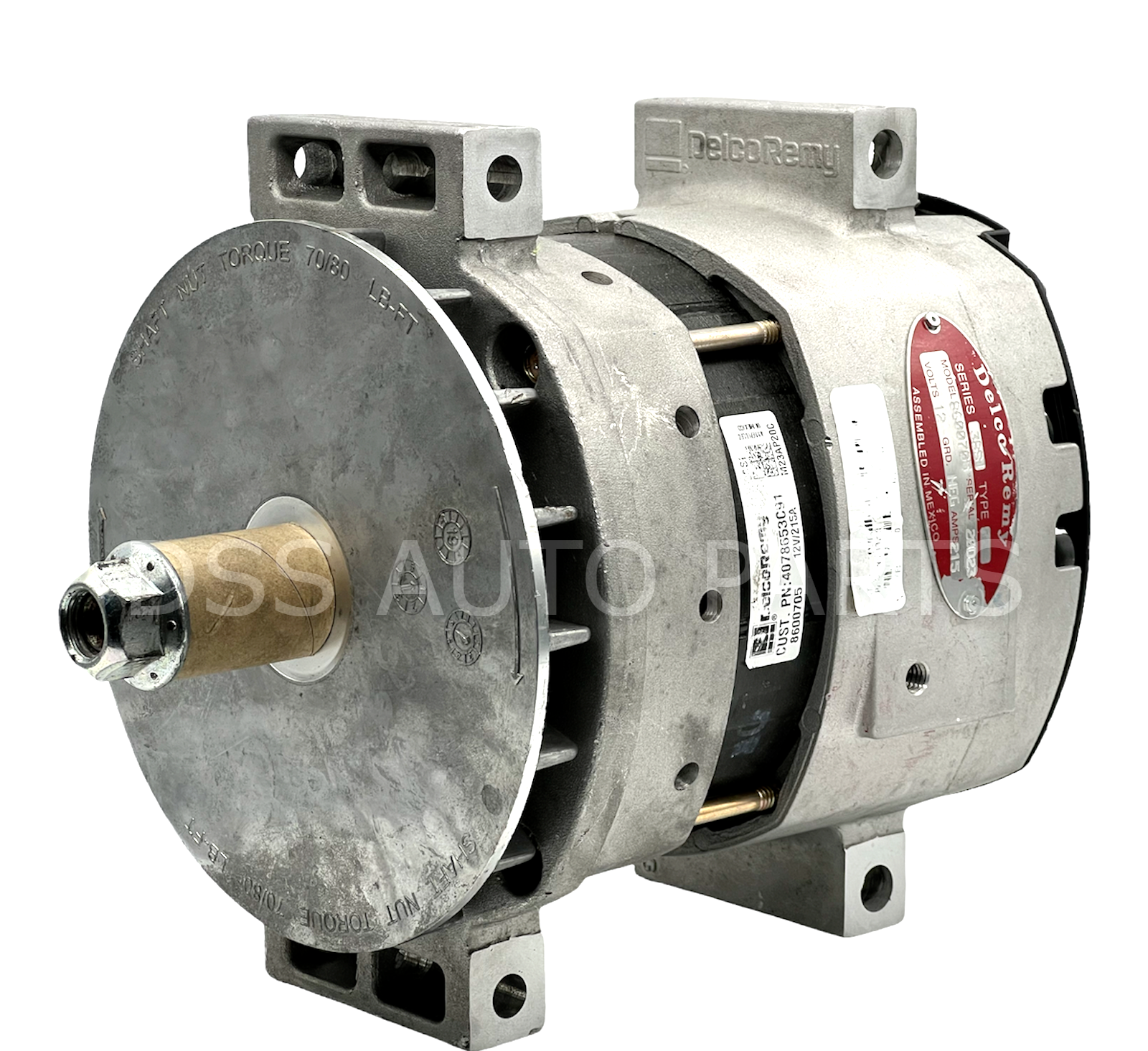 Alternator Fits Delco Remy 8600706 8600705 38SI 215 AMPS 12 Volts  