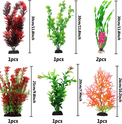 20 Stck Knstliche Aquariumpflanzen, Aquarium Pflanzen Deko,  Plastikpflanzen De | eBay.de