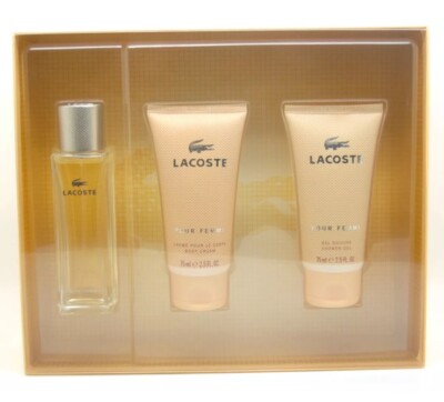 Lacoste Femme by Lacoste  Set Women 1.6oz EDP Spray+2.5oz B/Cream+2.5oz S/Gel