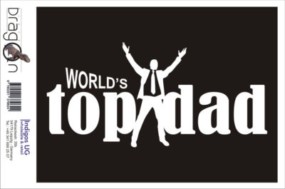 Aufkleber / Autoaufkleber - JDM / Die cut / Auto - World top dad - 210x210mm