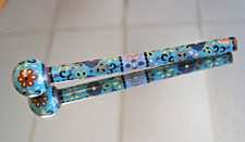 Antique Japanese Cloisonn  Umbrella Handle, Floral Pattern, c1890