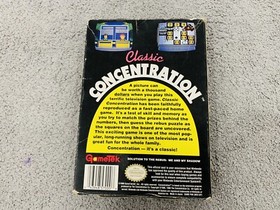 Classic Concentration (Nintendo, 1990) NES Tested Working Cartridge & Box Only
