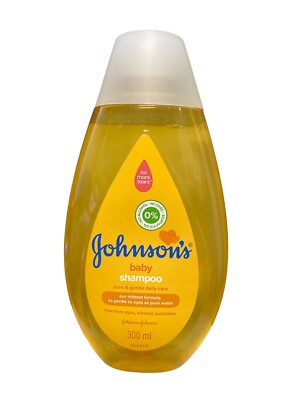 Johnson's Baby Shampoo, Pure & Gentle Daily Care, 300 ml (Pack of 1)