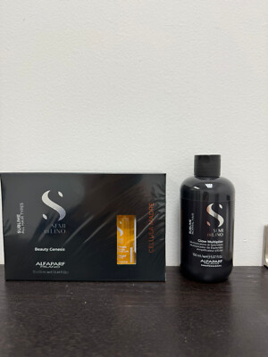 Alfaparf Milano Semi Di Lino Cellula Madre Glow Multiplier & 12 Vials of Beauty