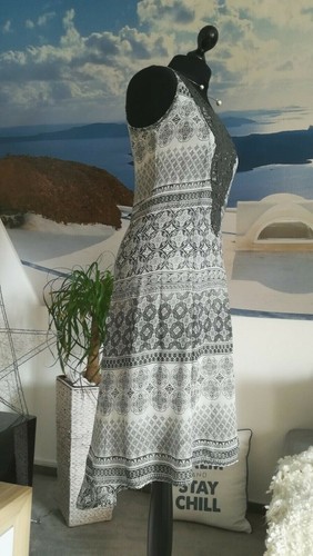 BON´A PARTE * Zartes gefüttertes Sommerkleid * oliv/khaki beigegrün * Gr. 34/36 - Bild 9 von 9