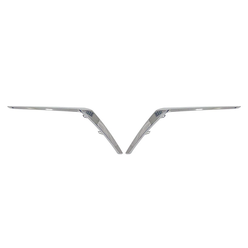For Nissan Kicks 2021-2023 Left Right Side Front Bumper Molding Trim Chrome Pair - Image 2 of 4