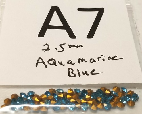 Vtg Crystal 2.5mm Swarovski Rhinestone P.Bk Glass Jewelry Craft Repair Lot 2004 - Picture 35 of 50