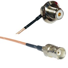 RG316 UHF Female Angle Bulkhead to BNC FEMALE RF Cable Rapid-SHIP LOT