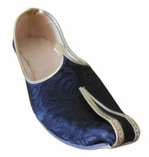 Men Shoes Indian Wedding Mojaries Punjabi Jutties Groom Khussa Flat US 8