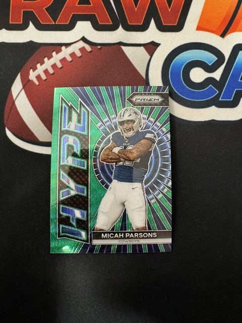 2023 Prizm Football Micah Parsons Hype Green Wave Prizm Insert-# H-15 Cowboys