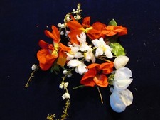 Vintage Millinery Flower Collection Coral Pink Red White 1/4-3" German H3343