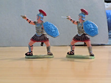 2 1963 Elastolin 111A Roman sword fighters Original mint 7cm July Listing 