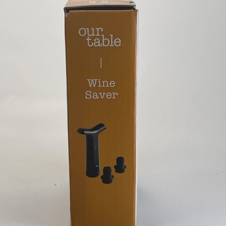 Nuestra bomba ahorradora de vino de mesa con 2 tapones negra Foto 4 de 4