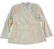 Vintage L.C. Mae California Pea Coat Jacket M Pure Wool Double Breasted USA Made