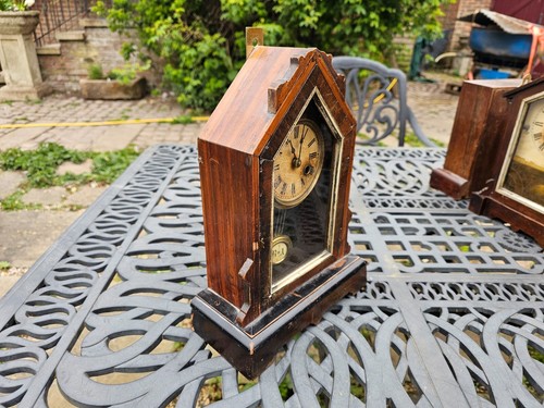 Antique German / American 30 Hour shelf clock for restore, timepiece - 第 5/10 張圖片