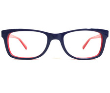 Nike Kids Eyeglasses Frames 5509 413 Blue Red Rectangular Full Rim 46-17-130