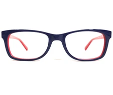 Nike Kids Eyeglasses Frames 5509 413 Blue Red Rectangular Full Rim 46-17-130