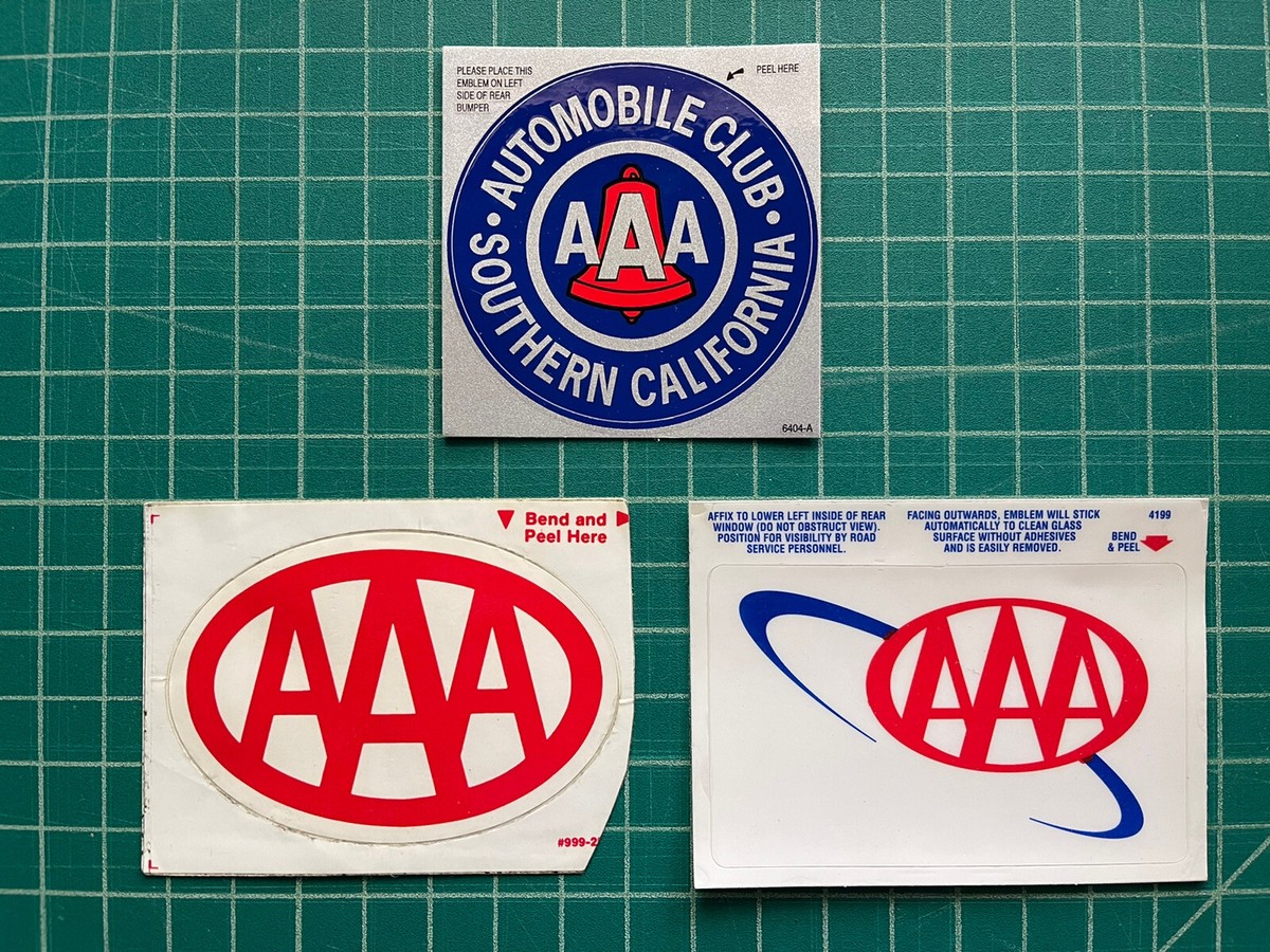 3 Vintage Triple AAA Southern California Car Auto Silver 3 Vintage Triple AAA Southern California Car Auto Silver