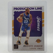 2021-22 Panini Donruss Basketball LeBron James Production Line Assists Leader