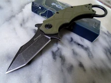 Fox Edge Emerson Wave Ball Bearing Pivot Pocket Knife Tanto Karambit FE-015 G10