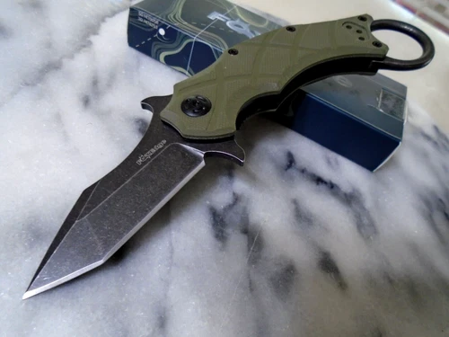 Fox Edge Emerson Wave Ball Bearing Pivot Pocket Knife Tanto Karambit FE-015 G10