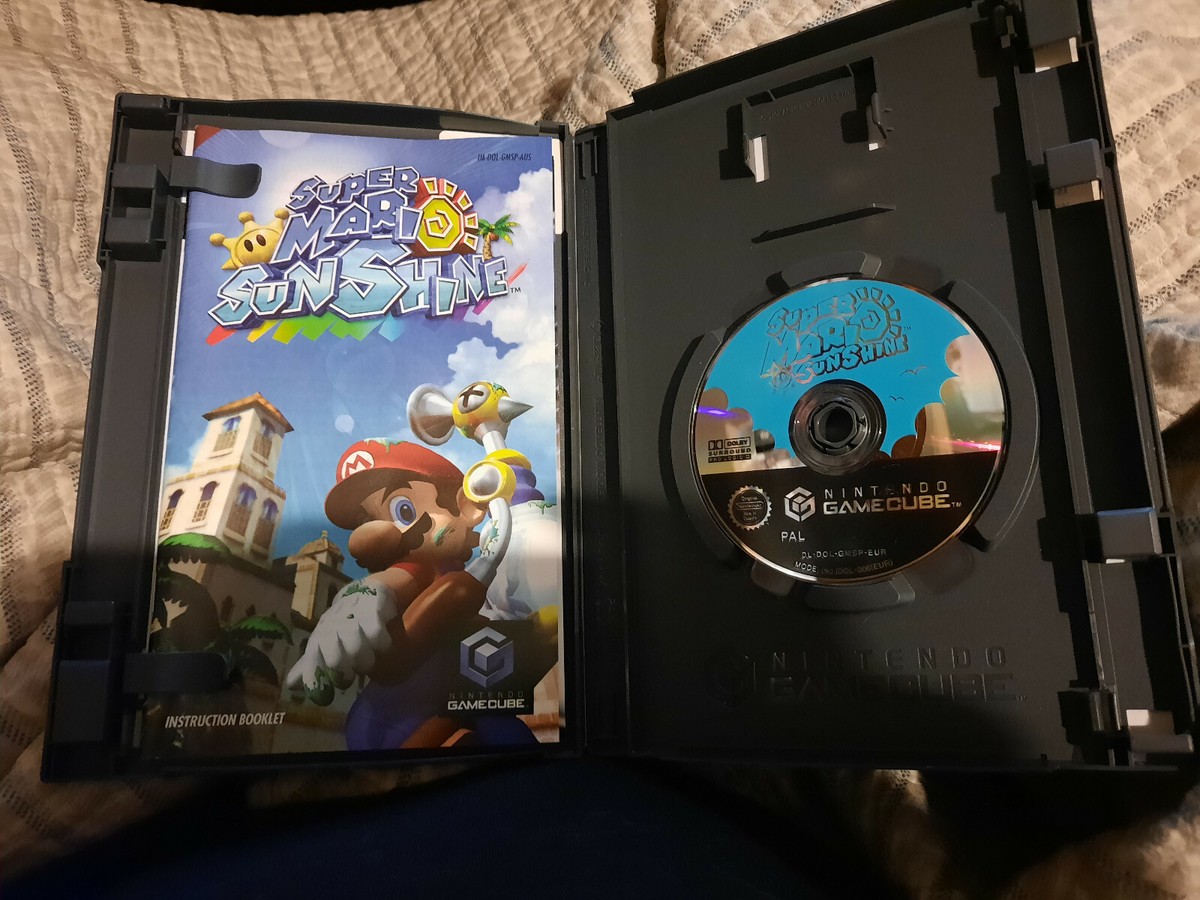 Jeu Super Mario Sunshine - GameCube - Version PAL Complète (Boîte, Manuel) - Bon État