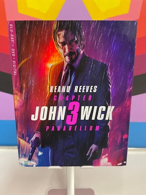 John Wick Chapter 3 - Parabellum (Blu-Ray/DVD, 2019) New Sealed With Slipcover