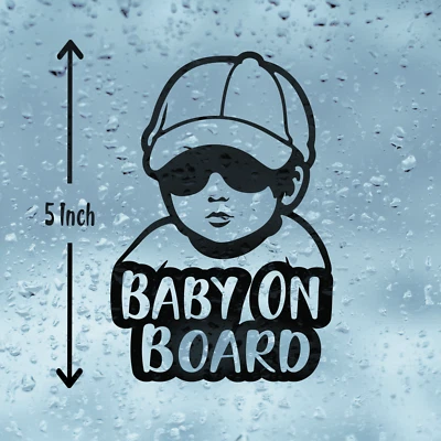 Baby On Board Vinyl Aufkleber, Autoaufkleber, Camper-Van Aufkleber, Vinyl Aufkleber