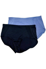 Rhonda Shear 2-pack Mesh Detail Brief Black/Blue