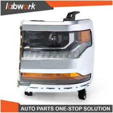 Labwork Headlight For Chevy Silverado 1500 2016-2018 HID/Xenon Chrome w/LED Left