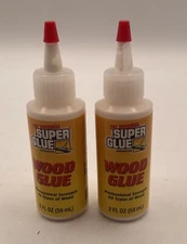 SET OF 2 The Original Super Glue Wood Glue Professional Strength All Types