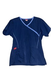 Women's Dickies Blue Scrub Top Size XS